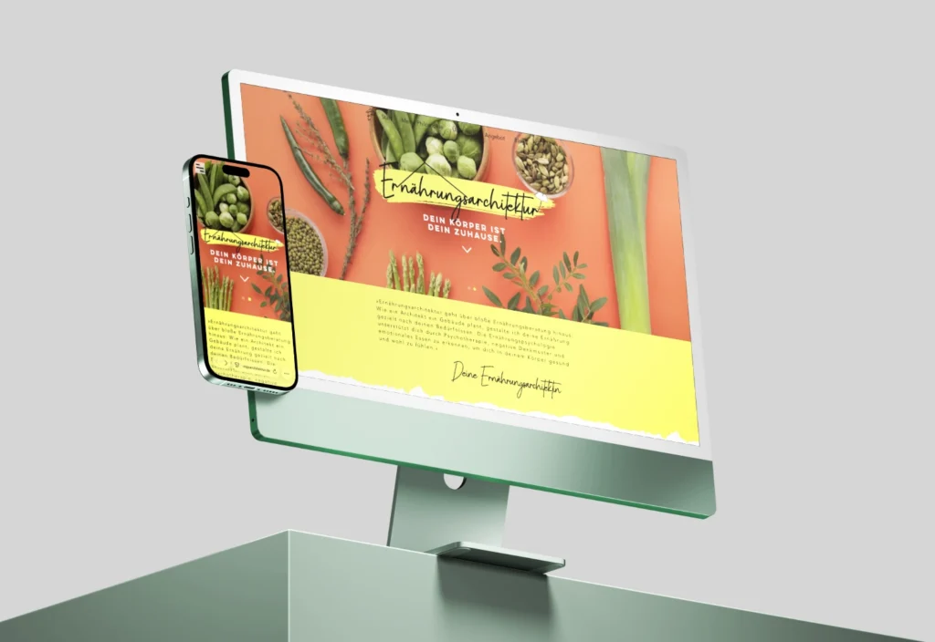 Responsive Website für Ernährungsarchitektur