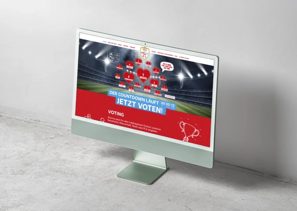 Digitale Voting-Plattform des Kaufland Kids Cup