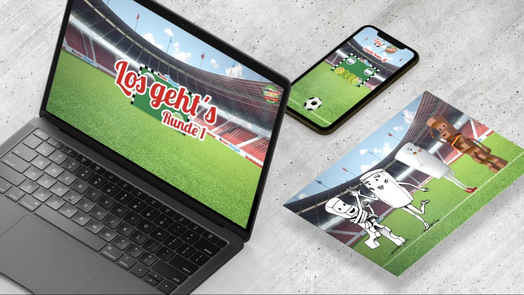 Ferrero Lovebrands Online Game auf Laptop und Smartphone