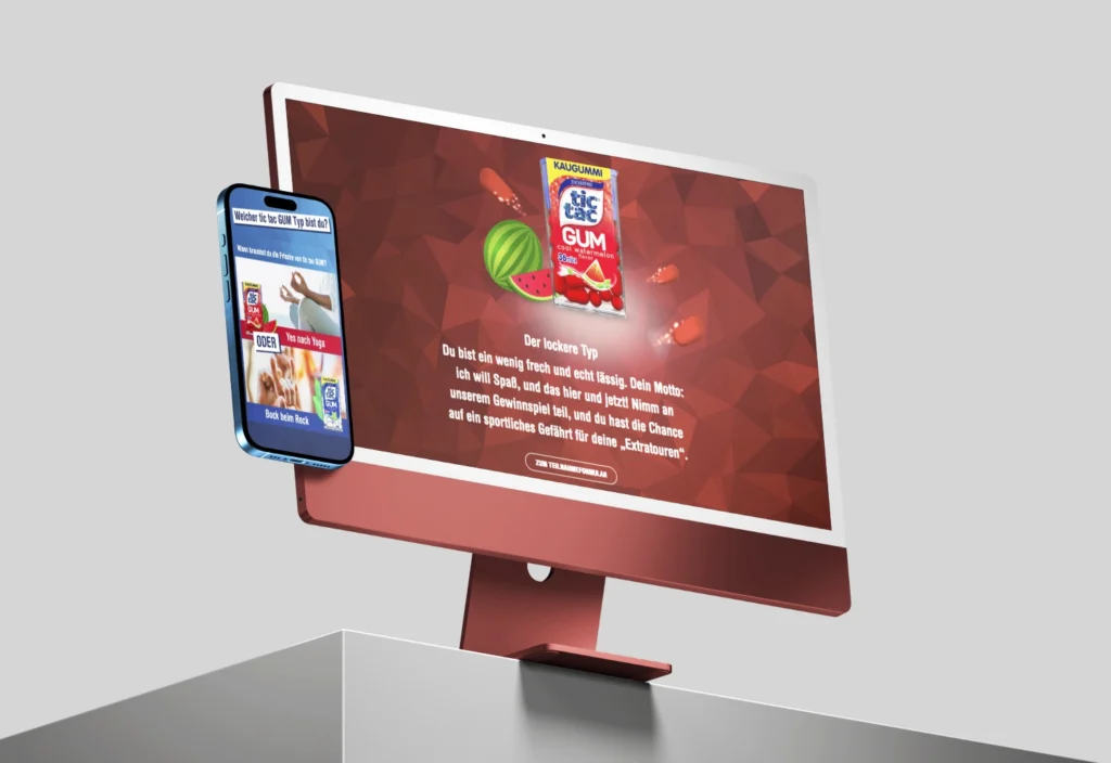 Responsive Sampling-Aktivierung für tic tac GUM