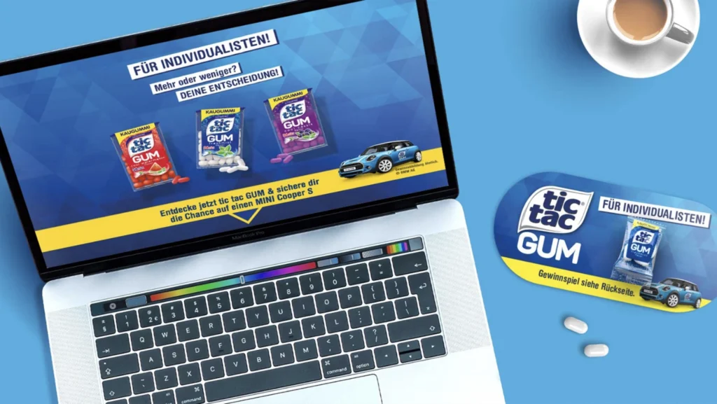 Digitale Sampling-Kampagne für tic tac GUM